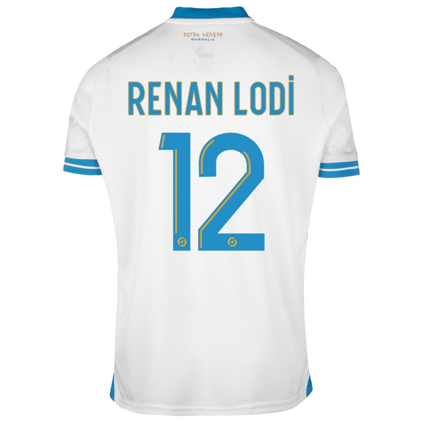 Heren Renan Lodi #12 Wit Thuisshirt Thuistenue 2023/24 T-Shirt