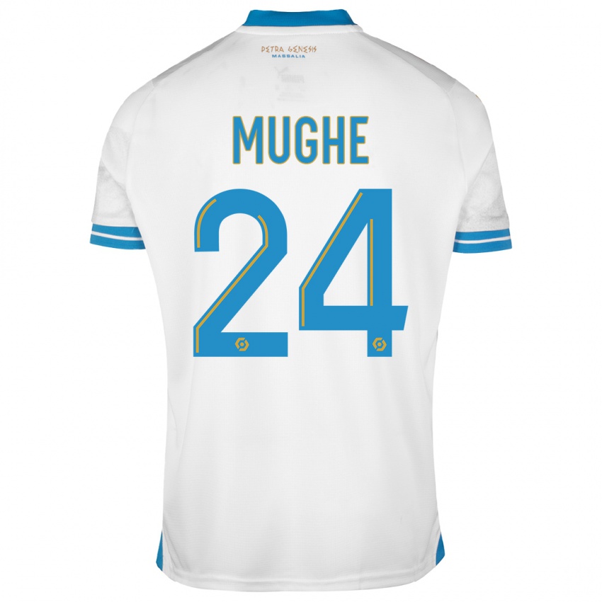 Heren François Mughe #24 Wit Thuisshirt Thuistenue 2023/24 T-Shirt