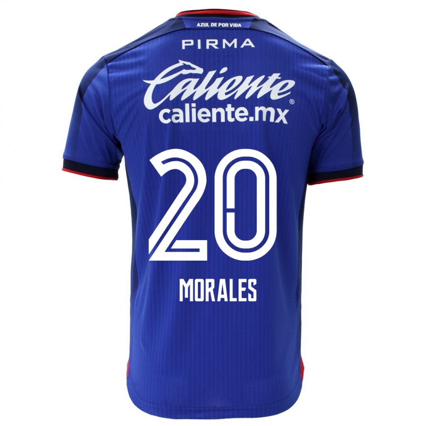 Heren Ivan Morales #20 Blauw Thuisshirt Thuistenue 2023/24 T-Shirt