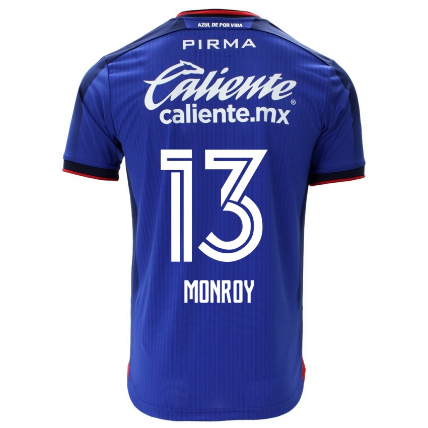 Heren Daniela Monroy #13 Blauw Thuisshirt Thuistenue 2023/24 T-Shirt