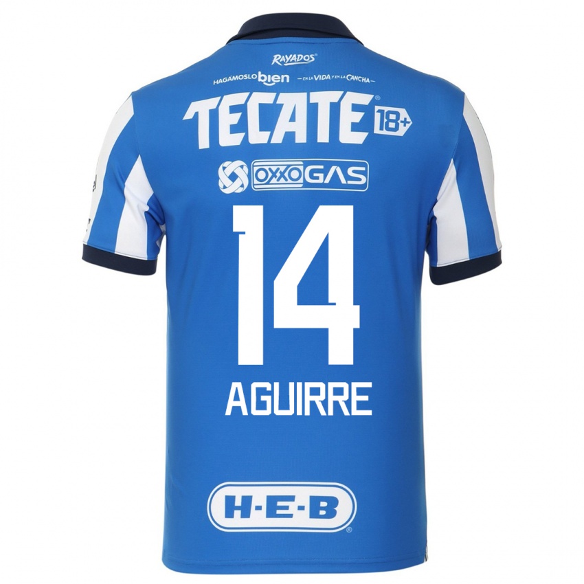 Heren Erick Aguirre #14 Blauw Wit Thuisshirt Thuistenue 2023/24 T-Shirt