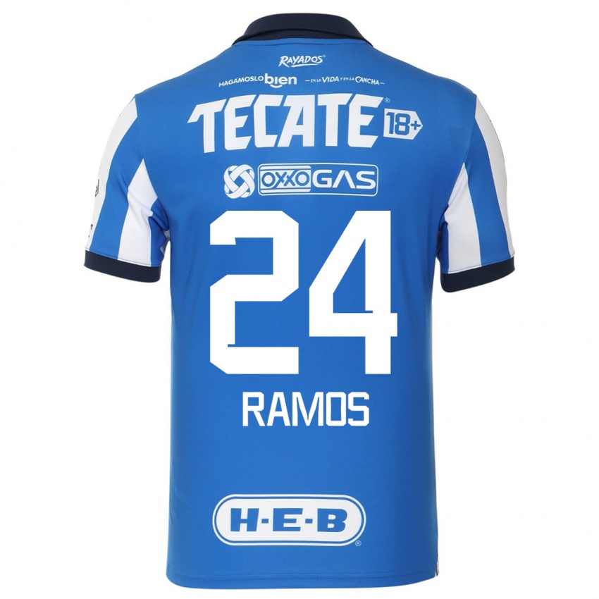 Heren Cesar Ramos #24 Blauw Wit Thuisshirt Thuistenue 2023/24 T-Shirt