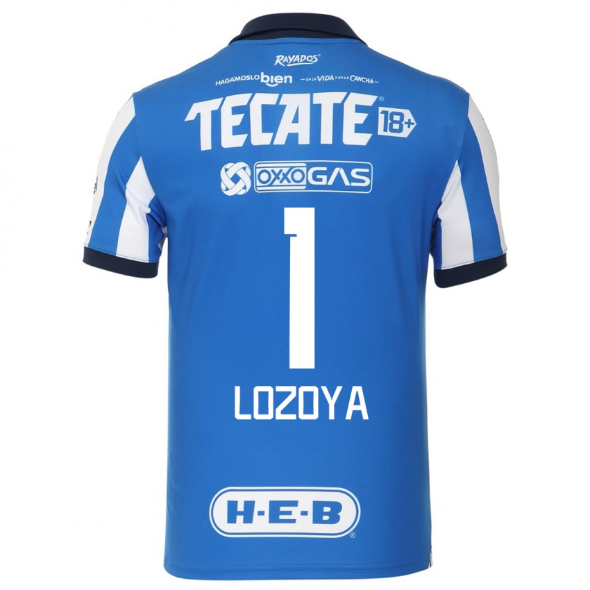 Heren Claudia Lozoya #1 Blauw Wit Thuisshirt Thuistenue 2023/24 T-Shirt