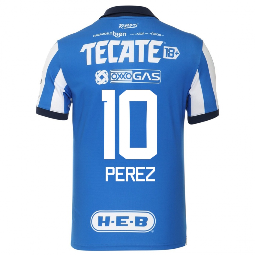 Heren Nicole Perez #10 Blauw Wit Thuisshirt Thuistenue 2023/24 T-Shirt