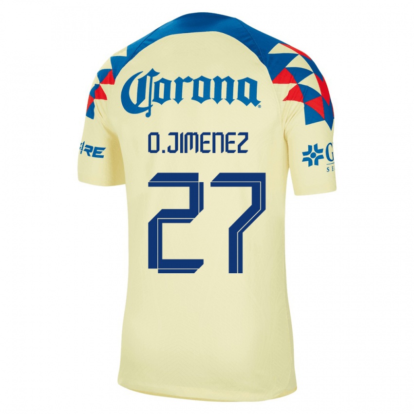 Heren Oscar Jimenez #27 Geel Thuisshirt Thuistenue 2023/24 T-Shirt
