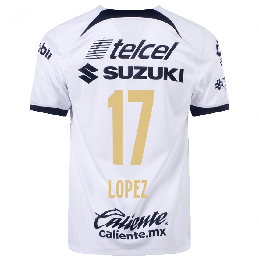 Heren Leonel Lopez #17 Wit Thuisshirt Thuistenue 2023/24 T-Shirt