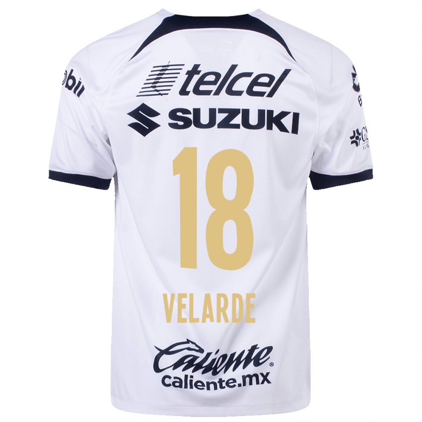 Heren Efrain Velarde #18 Wit Thuisshirt Thuistenue 2023/24 T-Shirt