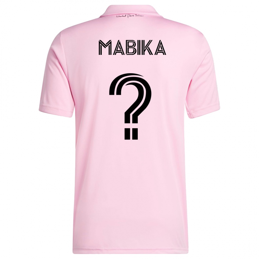Heren Aimé Mabika #0 Roze Thuisshirt Thuistenue 2023/24 T-Shirt