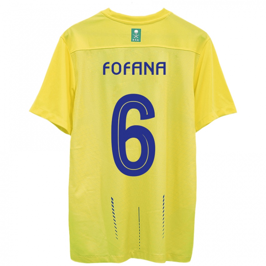 Heren Seko Fofana #6 Geel Thuisshirt Thuistenue 2023/24 T-Shirt
