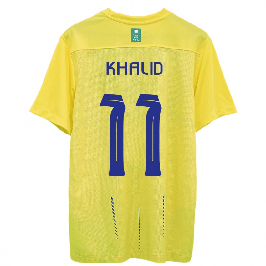 Heren Khalid Al-Ghannam #11 Geel Thuisshirt Thuistenue 2023/24 T-Shirt