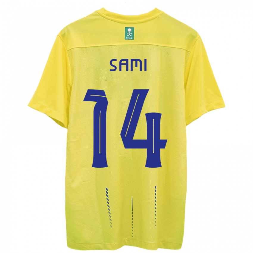 Heren Sami Al-Najei #14 Geel Thuisshirt Thuistenue 2023/24 T-Shirt