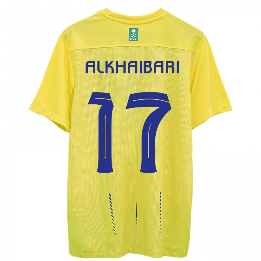 Heren Abdullah Al-Khaibari #17 Geel Thuisshirt Thuistenue 2023/24 T-Shirt
