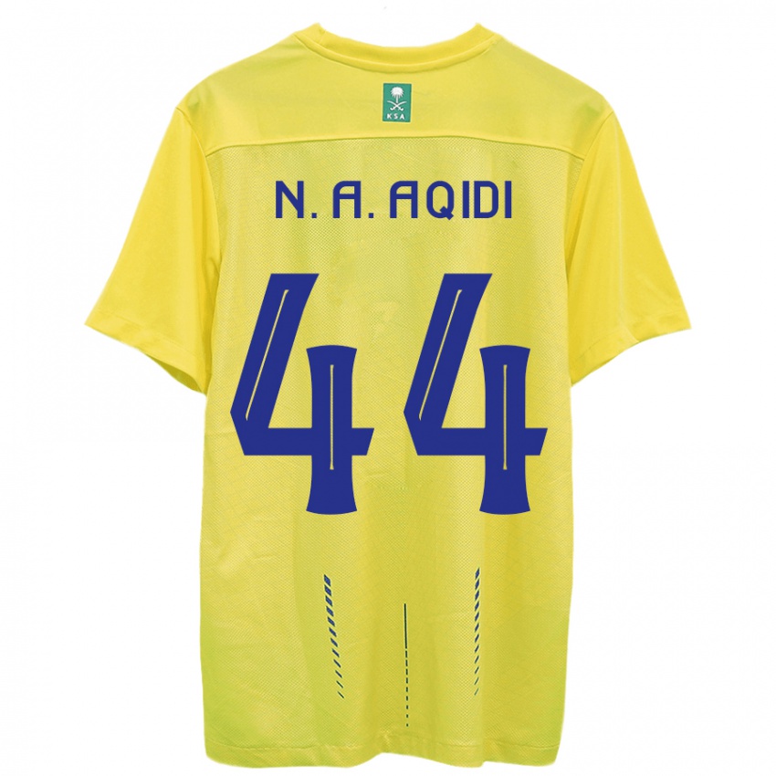 Heren Nawaf Al-Aqidi #44 Geel Thuisshirt Thuistenue 2023/24 T-Shirt