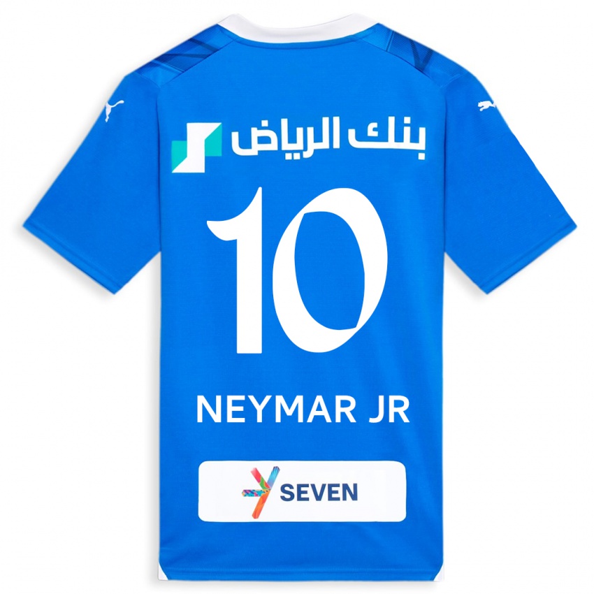 Heren Neymar #10 Blauw Thuisshirt Thuistenue 2023/24 T-Shirt