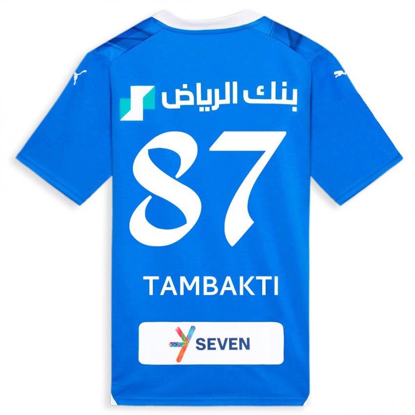 Heren Hassan Tambakti #87 Blauw Thuisshirt Thuistenue 2023/24 T-Shirt