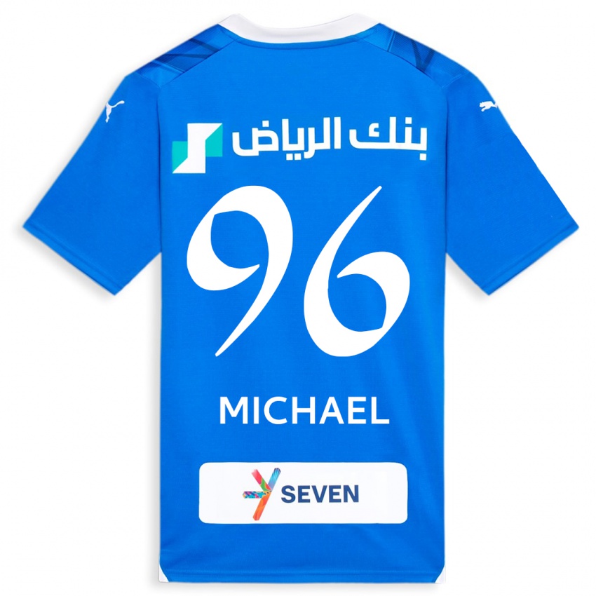 Heren Michael #96 Blauw Thuisshirt Thuistenue 2023/24 T-Shirt