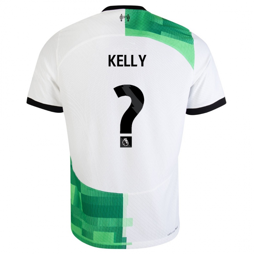 Heren Kyle Kelly #0 Wit Groen Uitshirt Uittenue 2023/24 T-Shirt