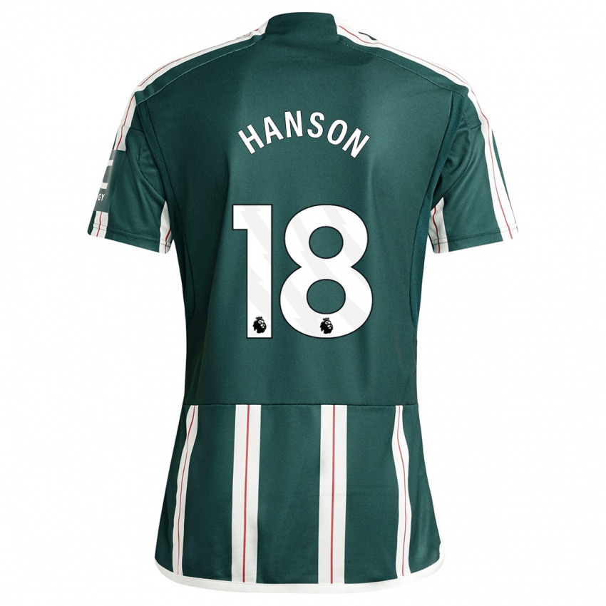 Heren Kirsty Hanson #18 Donkergroen Uitshirt Uittenue 2023/24 T-Shirt