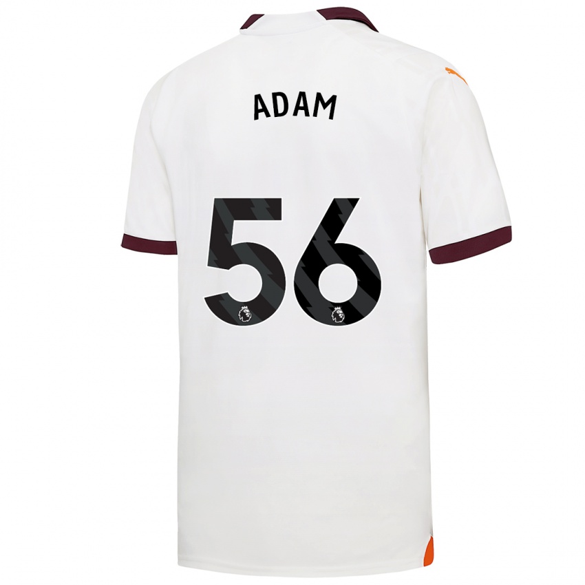 Heren Josh Adam #56 Wit Uitshirt Uittenue 2023/24 T-Shirt