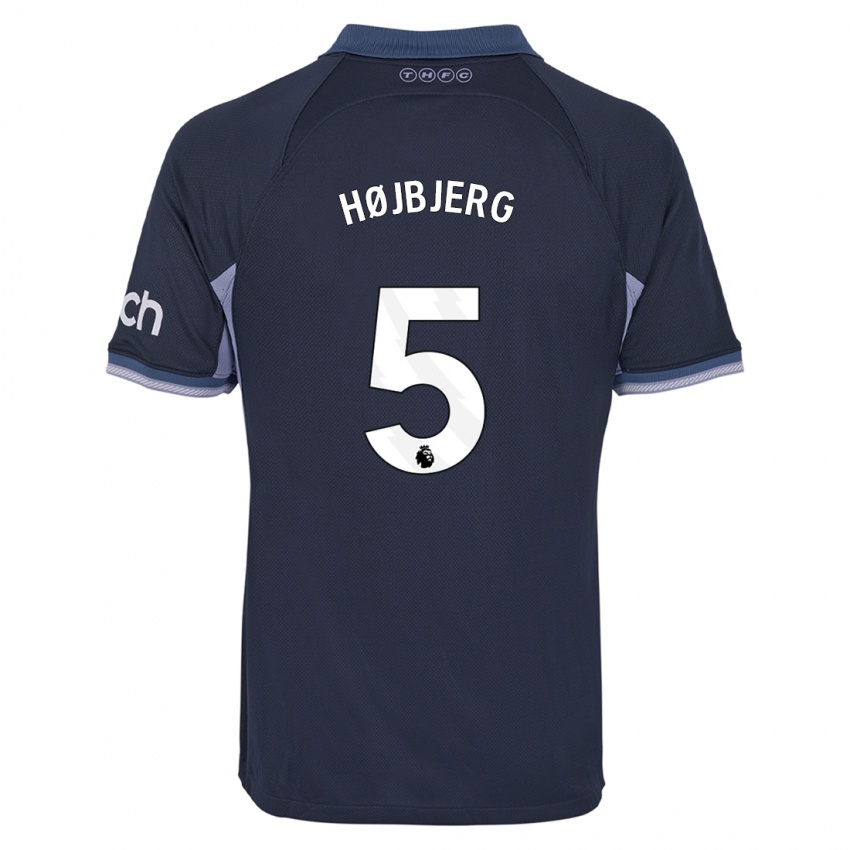 Heren Pierre Emile Hojbjerg #5 Donkerblauw Uitshirt Uittenue 2023/24 T-Shirt