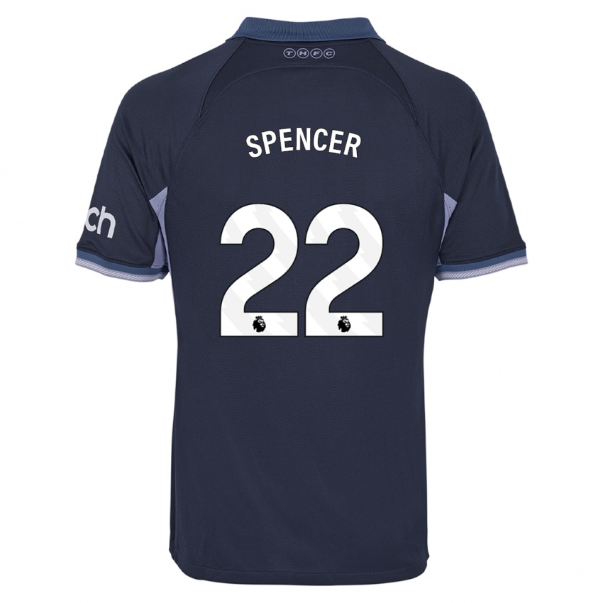 Heren Rebecca Spencer #22 Donkerblauw Uitshirt Uittenue 2023/24 T-Shirt