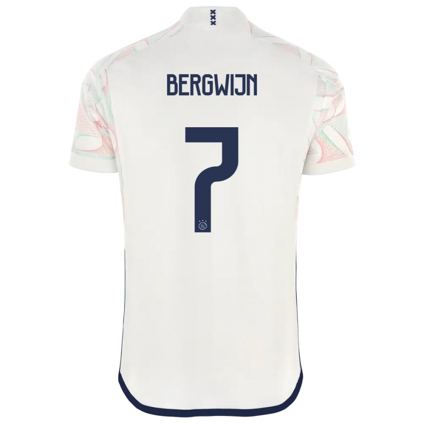 Heren Steven Bergwijn #7 Wit Uitshirt Uittenue 2023/24 T-Shirt
