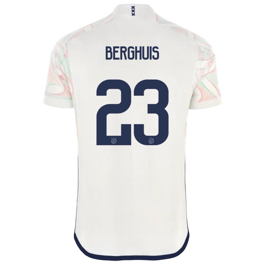 Heren Steven Berghuis #23 Wit Uitshirt Uittenue 2023/24 T-Shirt