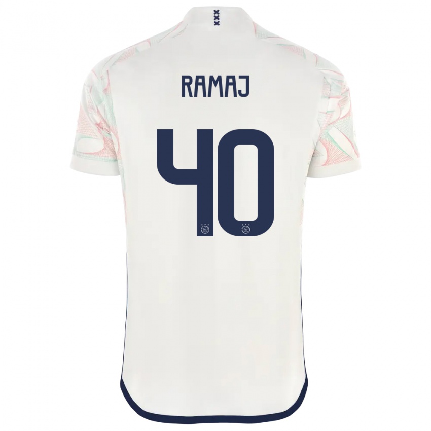 Heren Diant Ramaj #40 Wit Uitshirt Uittenue 2023/24 T-Shirt