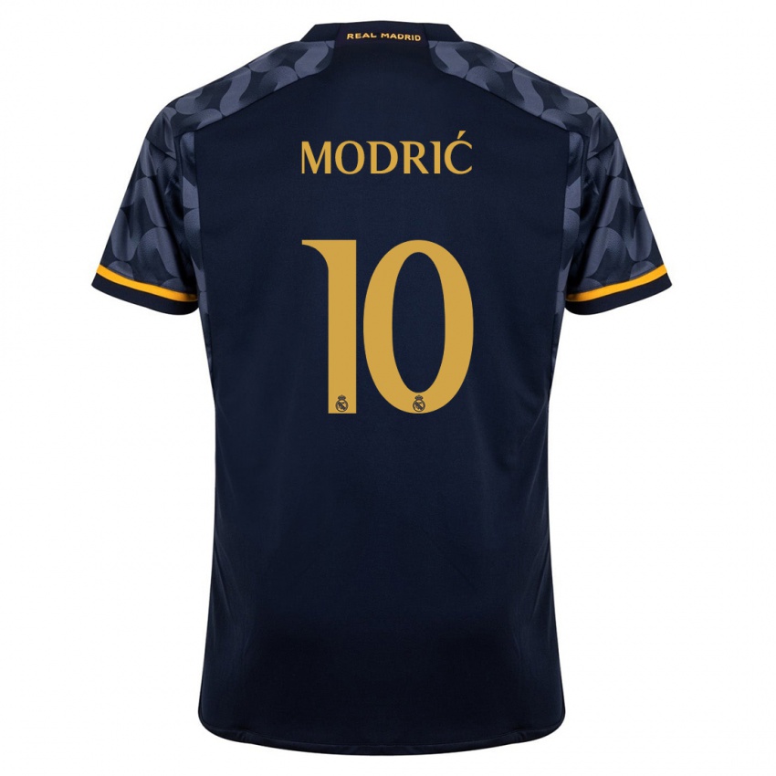 Heren Luka Modric #10 Donkerblauw Uitshirt Uittenue 2023/24 T-Shirt