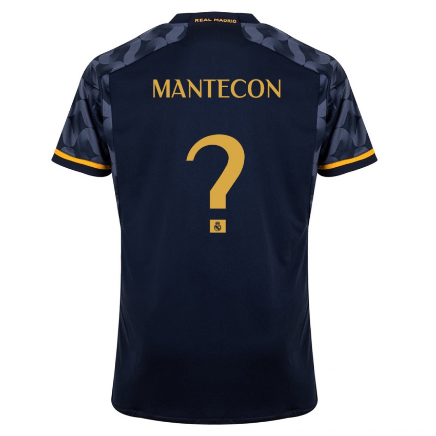 Heren Hugo Mantecon #0 Donkerblauw Uitshirt Uittenue 2023/24 T-Shirt