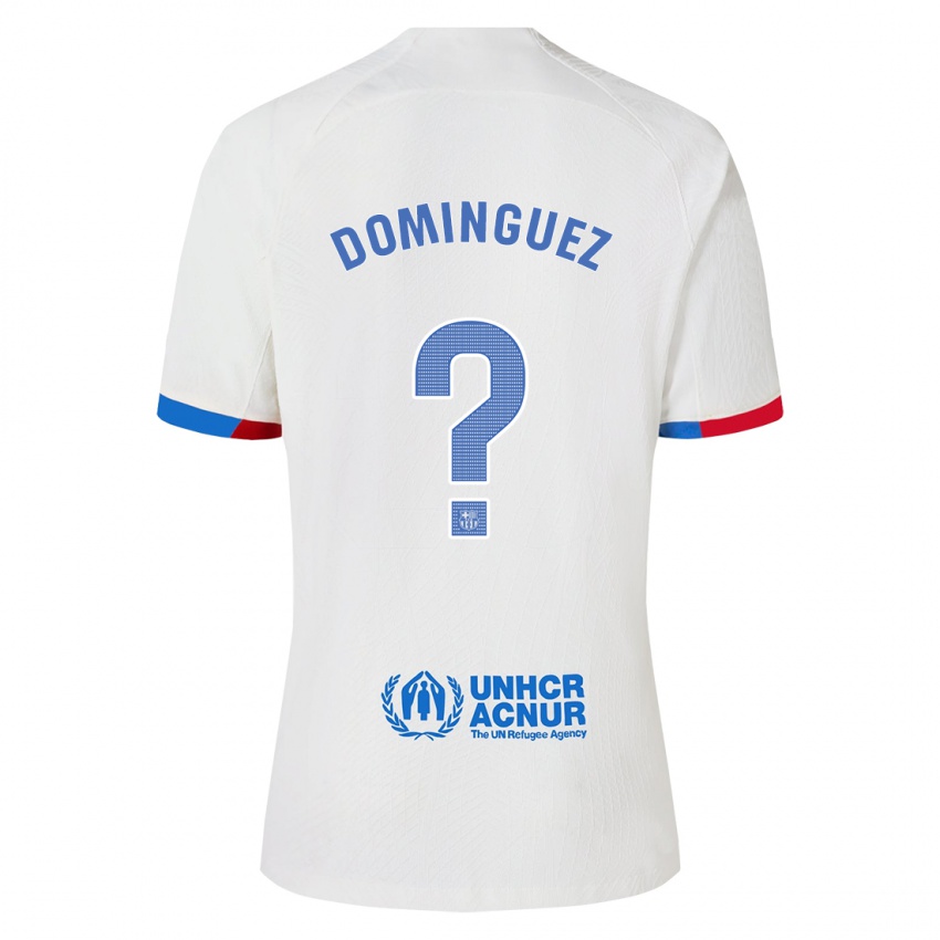 Heren Sergi Dominguez #0 Wit Uitshirt Uittenue 2023/24 T-Shirt