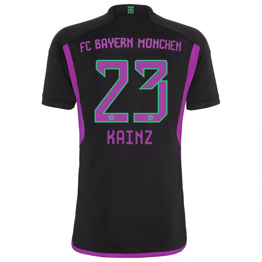Heren Manuel Kainz #23 Zwart Uitshirt Uittenue 2023/24 T-Shirt