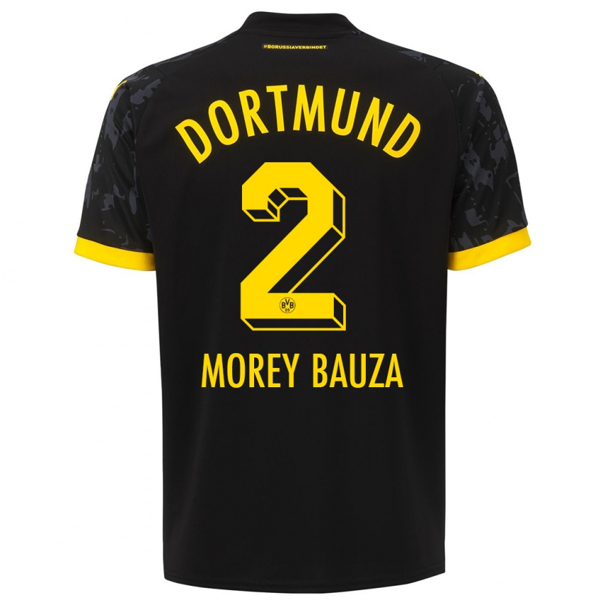 Heren Mateu Morey Bauza #2 Zwart Uitshirt Uittenue 2023/24 T-Shirt