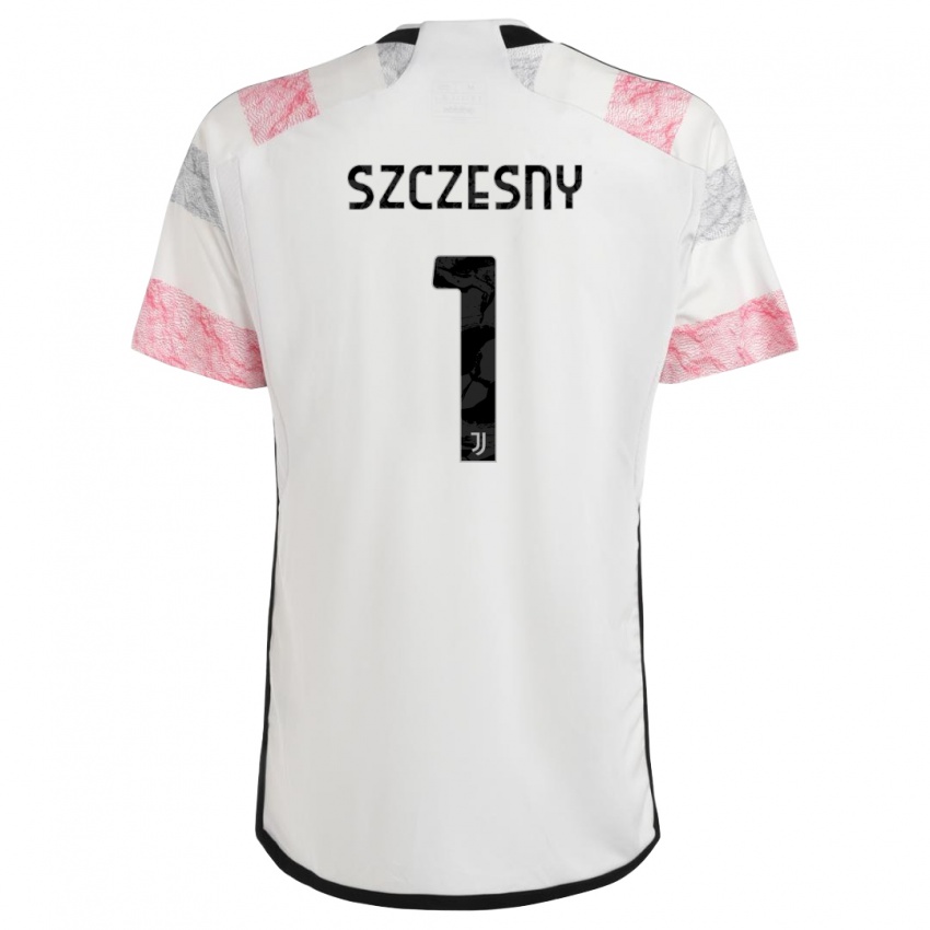 Heren Wojciech Szczesny #1 Wit Roze Uitshirt Uittenue 2023/24 T-Shirt