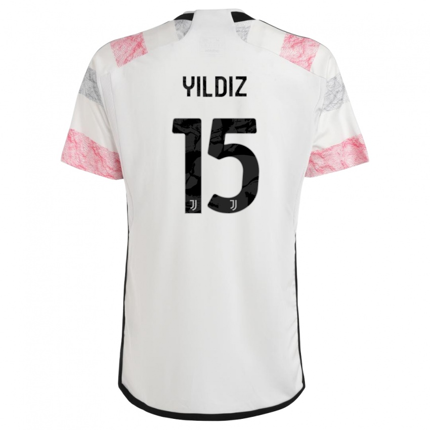 Heren Kenan Yildiz #0 Wit Roze Uitshirt Uittenue 2023/24 T-Shirt