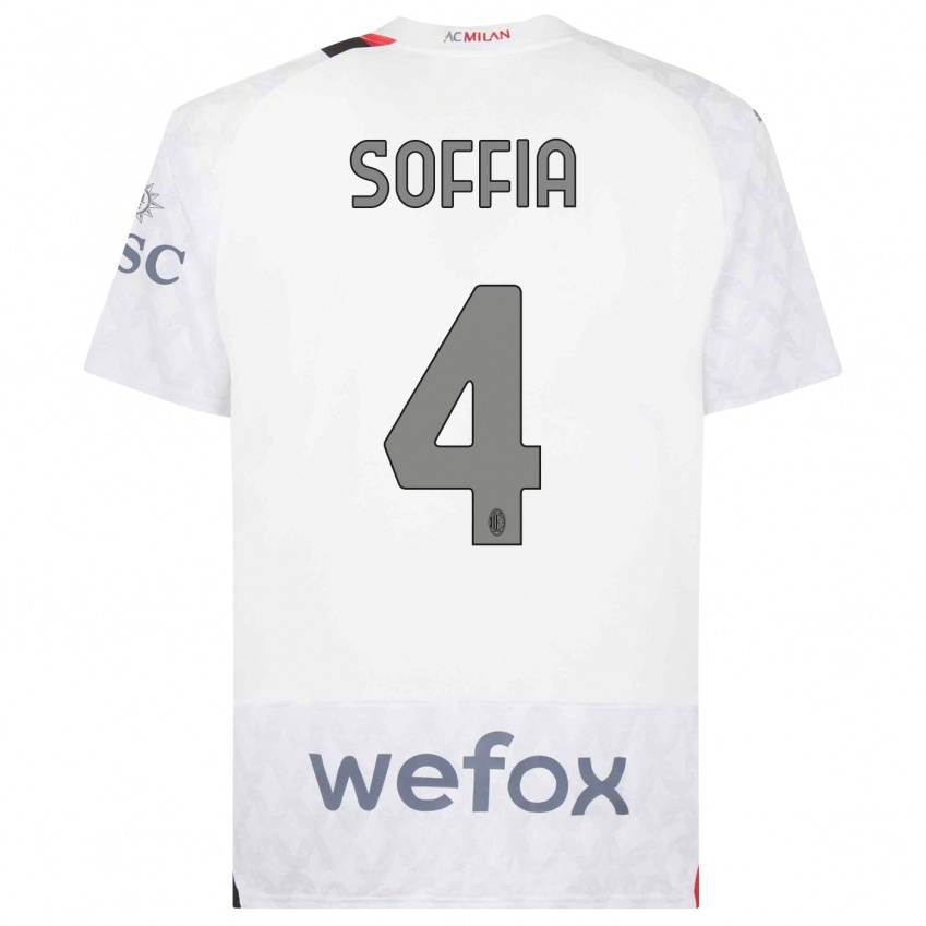 Heren Angelica Soffia #4 Wit Uitshirt Uittenue 2023/24 T-Shirt
