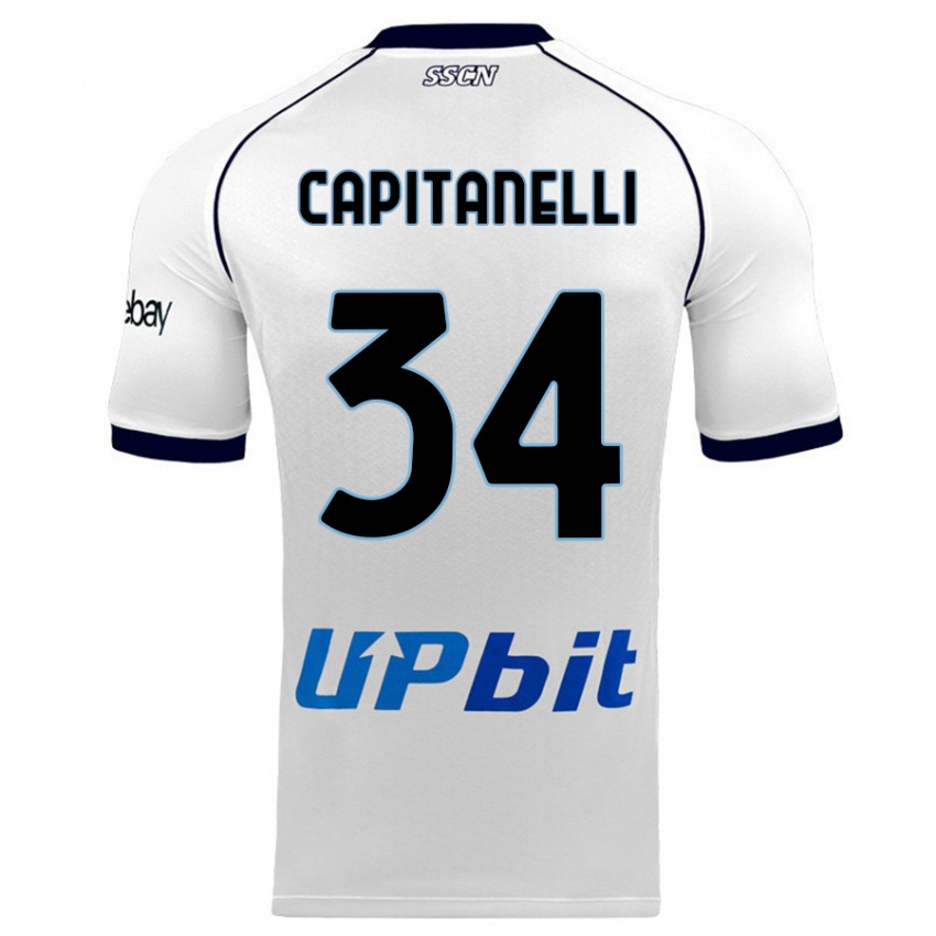 Heren Ilaria Capitanelli #34 Wit Uitshirt Uittenue 2023/24 T-Shirt