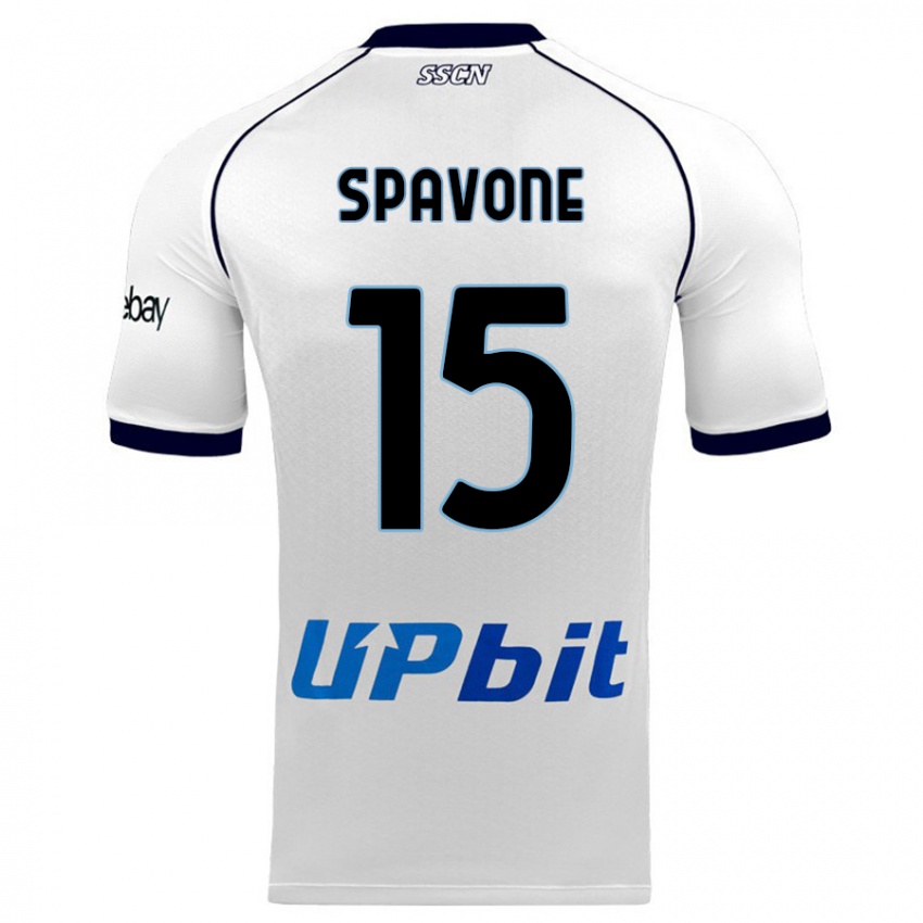 Heren Alessandro Spavone #15 Wit Uitshirt Uittenue 2023/24 T-Shirt