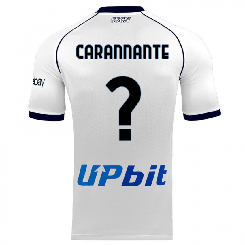 Heren Lorenzo Carannante #0 Wit Uitshirt Uittenue 2023/24 T-Shirt