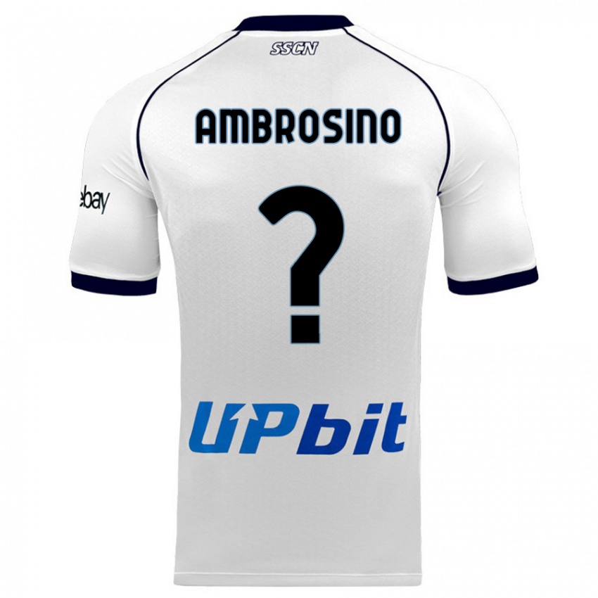 Heren Ambrosino #0 Wit Uitshirt Uittenue 2023/24 T-Shirt