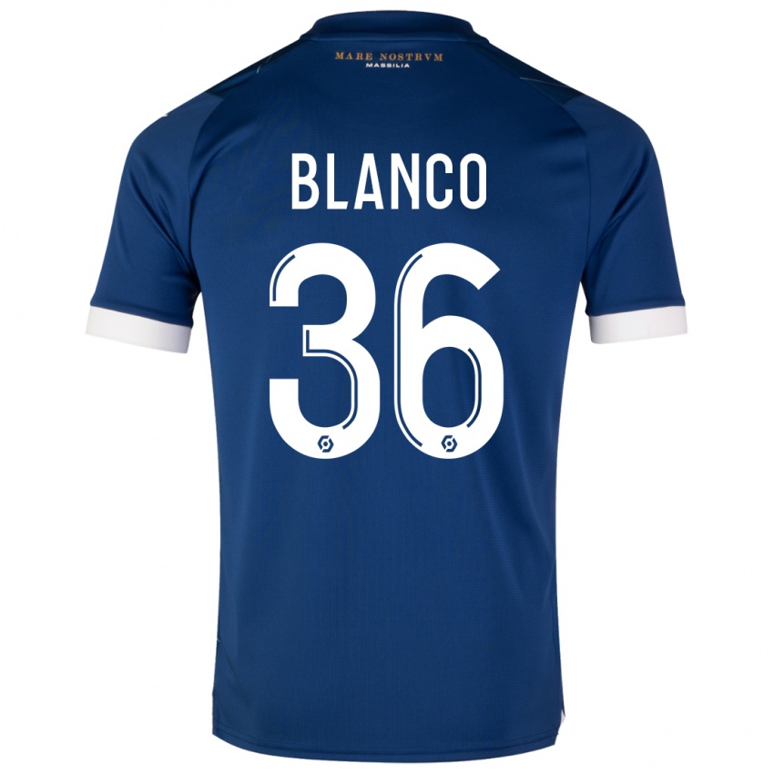 Heren Ruben Blanco #36 Donkerblauw Uitshirt Uittenue 2023/24 T-Shirt