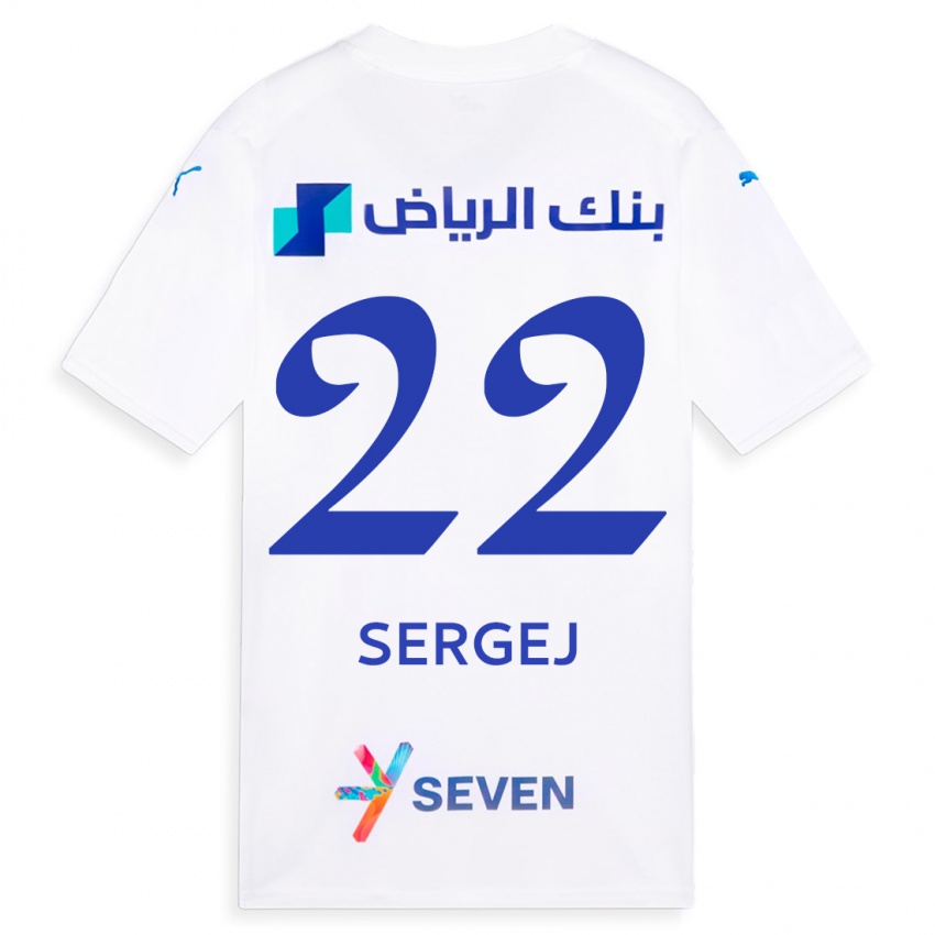 Heren Sergej Milinkovic-Savic #22 Wit Uitshirt Uittenue 2023/24 T-Shirt