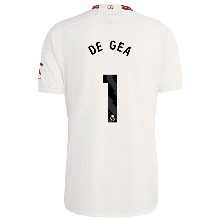 Heren David De Gea #1 Wit Thuisshirt Derde Tenue 2023/24 T-Shirt