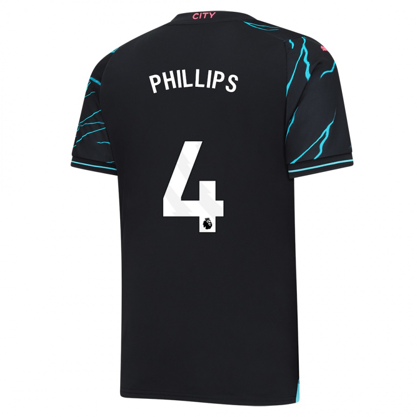 Heren Kalvin Phillips #4 Donkerblauw Thuisshirt Derde Tenue 2023/24 T-Shirt