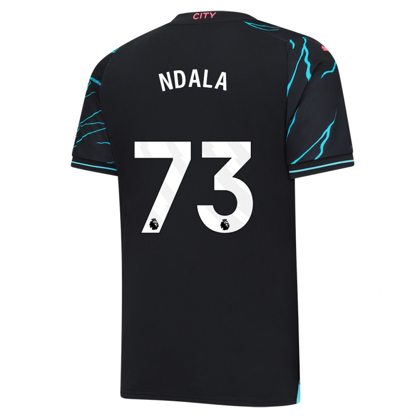 Heren Joel Ndala #73 Donkerblauw Thuisshirt Derde Tenue 2023/24 T-Shirt