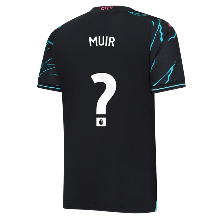 Heren Ashton Muir #0 Donkerblauw Thuisshirt Derde Tenue 2023/24 T-Shirt