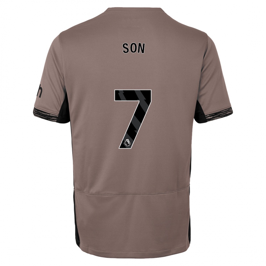 Heren Heung-Min Son #7 Donker Beige Thuisshirt Derde Tenue 2023/24 T-Shirt