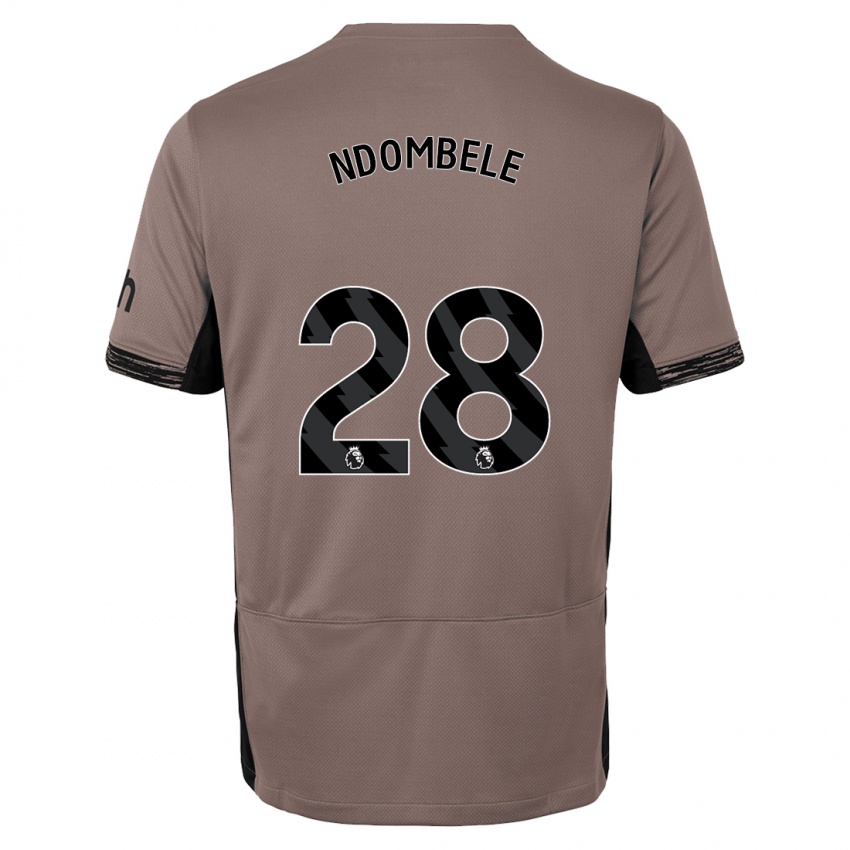 Heren Tanguy Ndombele #28 Donker Beige Thuisshirt Derde Tenue 2023/24 T-Shirt