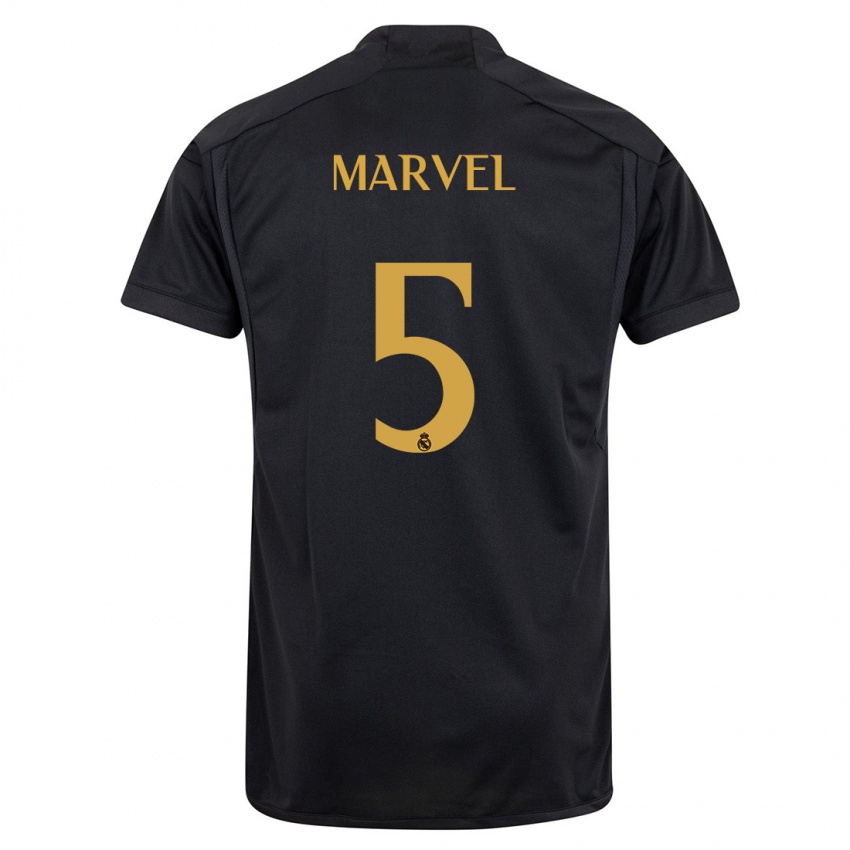 Heren Marvel #5 Zwart Thuisshirt Derde Tenue 2023/24 T-Shirt