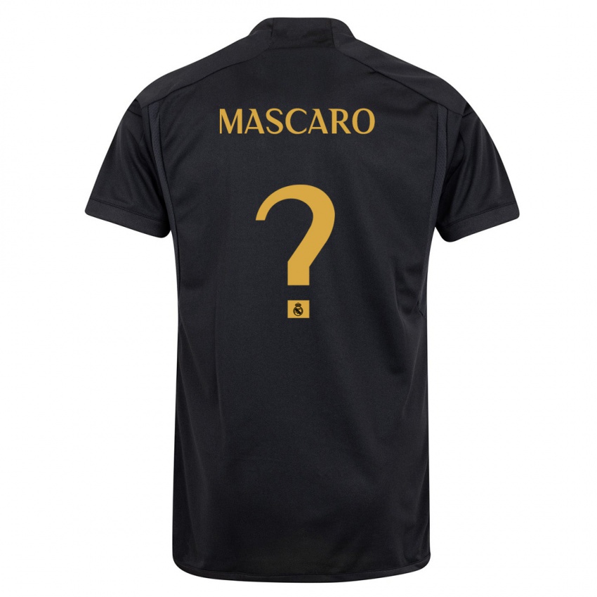 Heren Joan Mascaro #0 Zwart Thuisshirt Derde Tenue 2023/24 T-Shirt